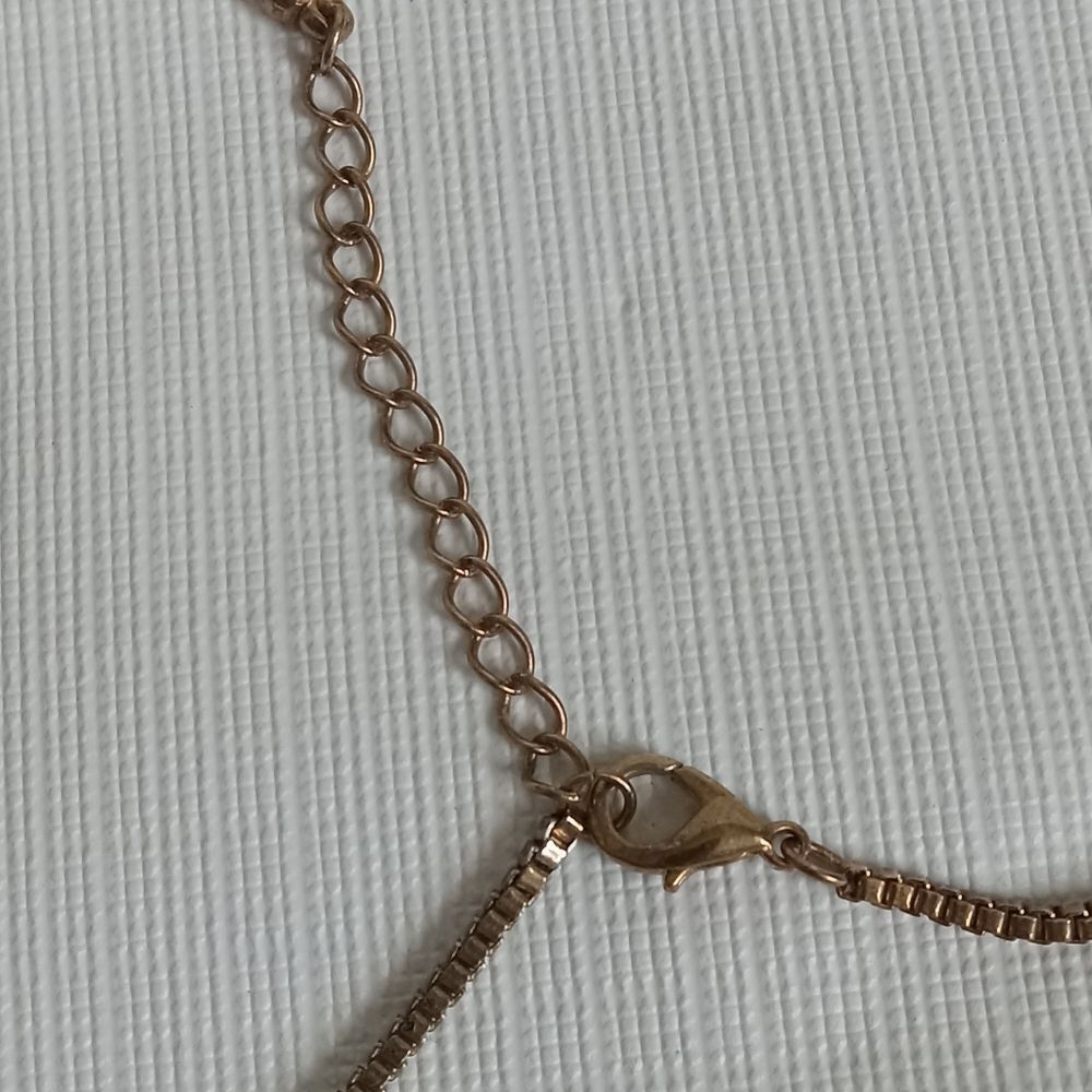 Gold Toned Faux Pearl Beaded Cluster Chain Tassels Statement Pendant Necklace - Picture 9 of 10